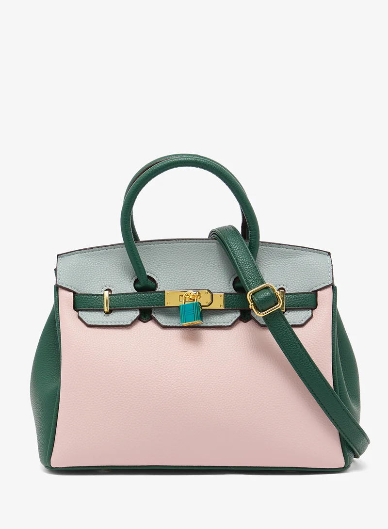 ايلا حقيبة ساتشيل كبيرة بألوان متضاربة